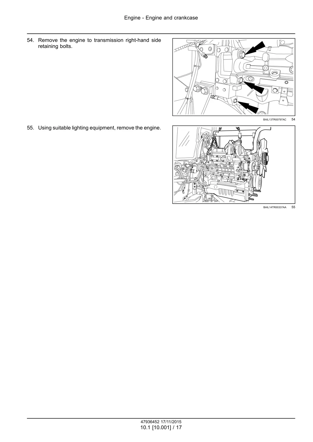 engine engine and crankcase 14