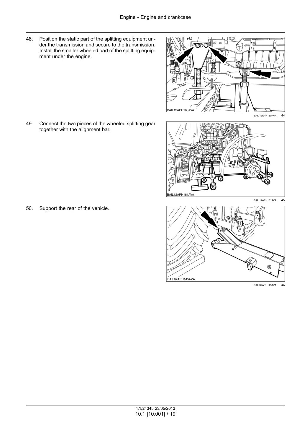 engine engine and crankcase 14