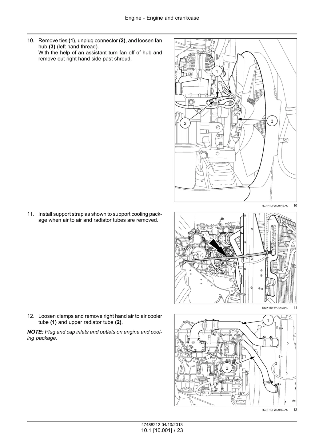 engine engine and crankcase 20