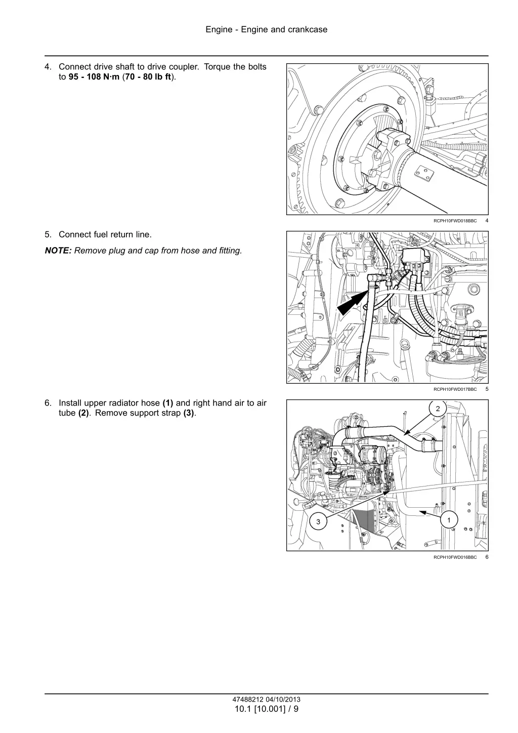 engine engine and crankcase 6