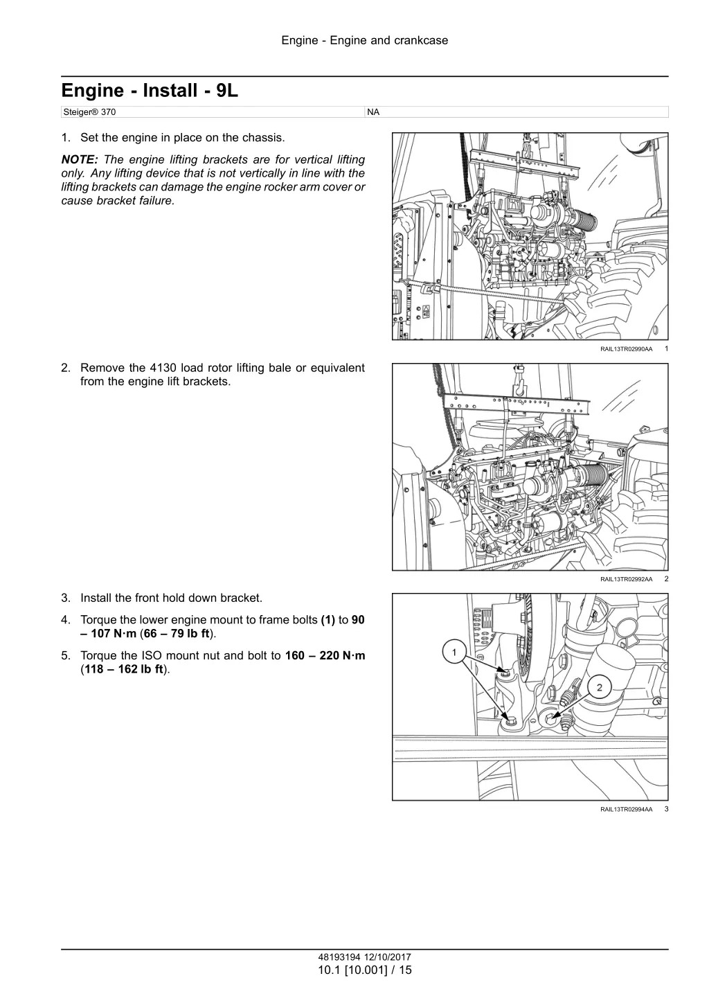 engine engine and crankcase 12