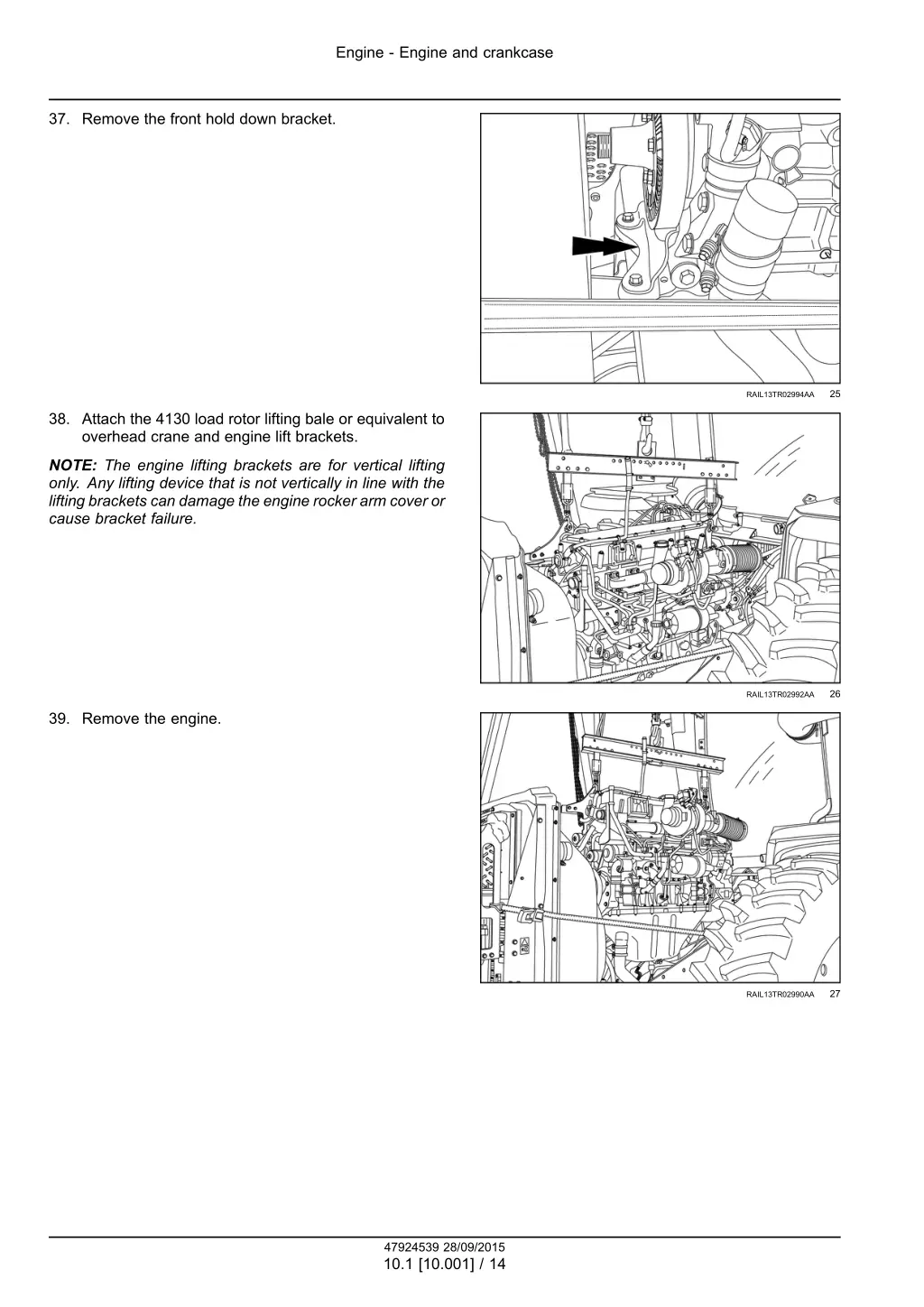 engine engine and crankcase 11