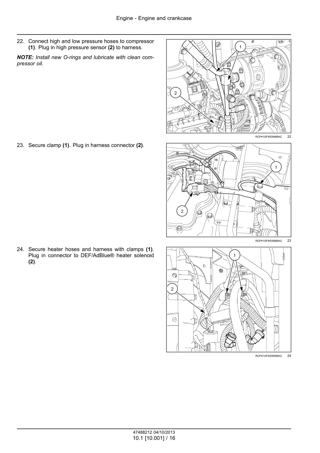 engine engine and crankcase 13