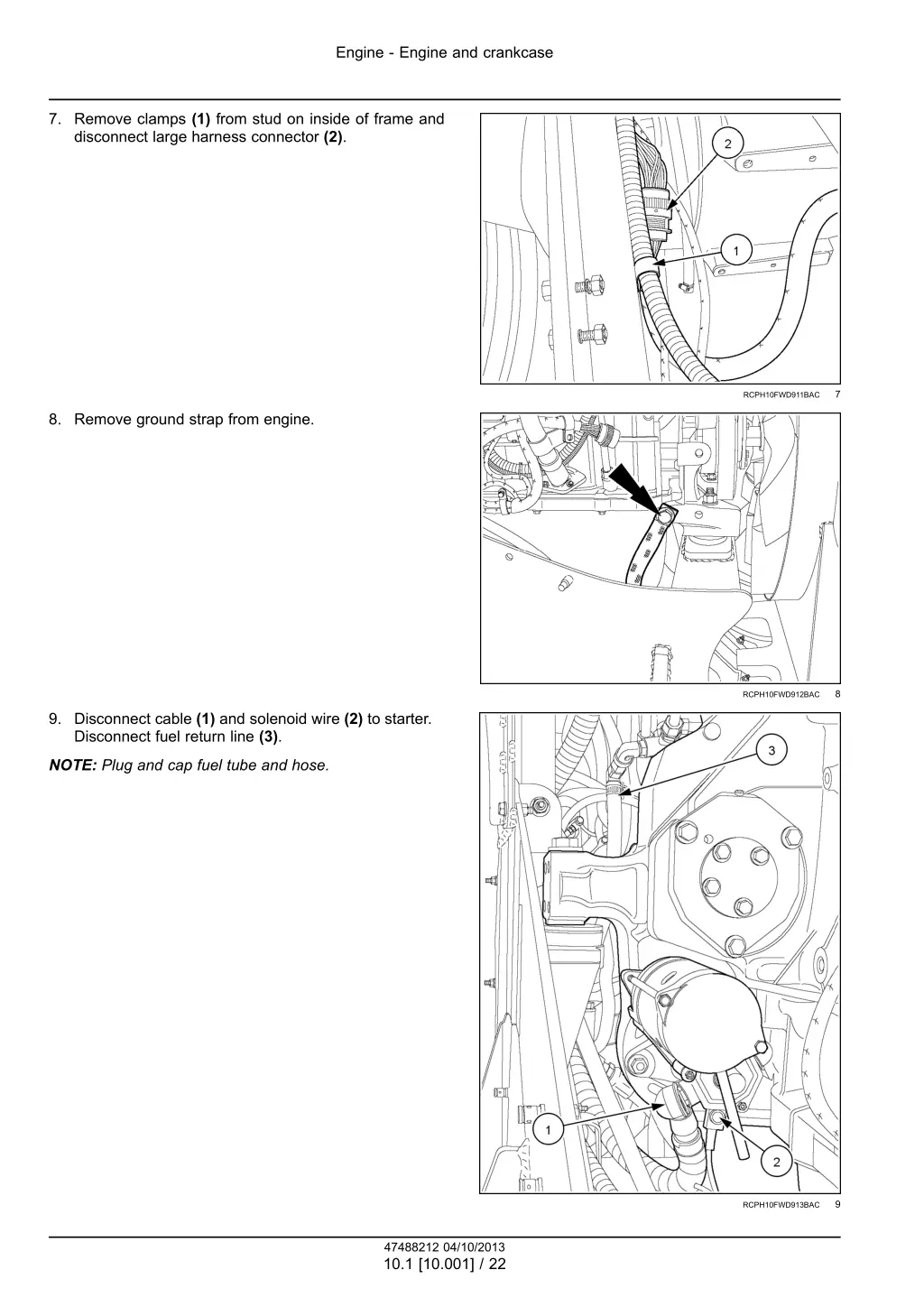 engine engine and crankcase 19