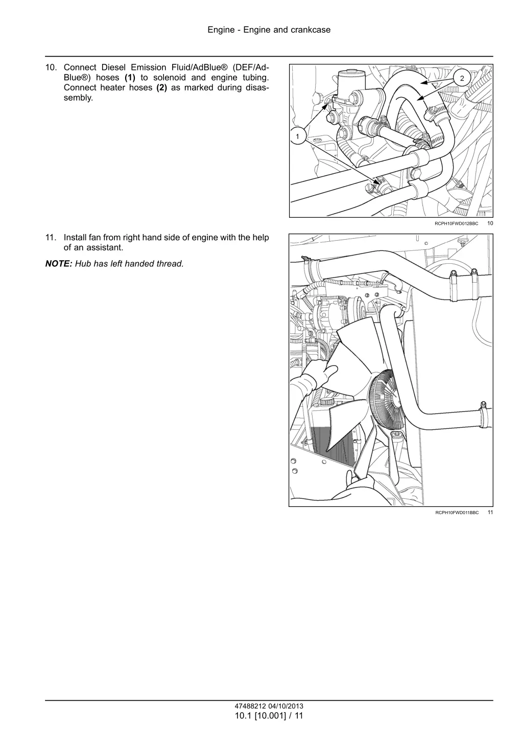 engine engine and crankcase 8