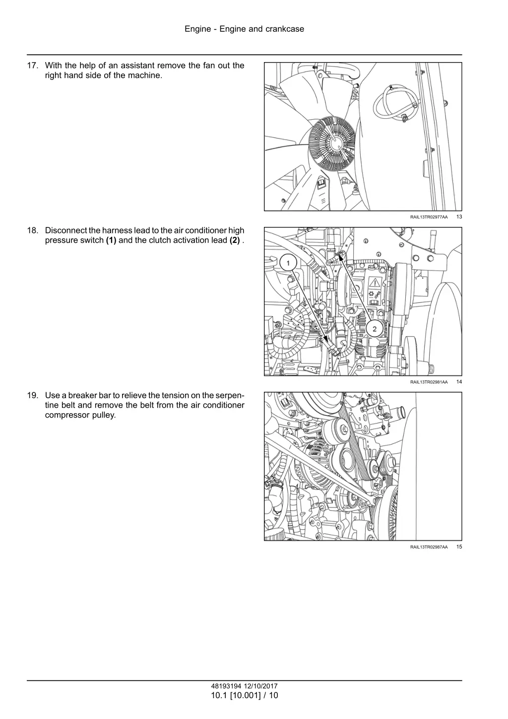 engine engine and crankcase 7