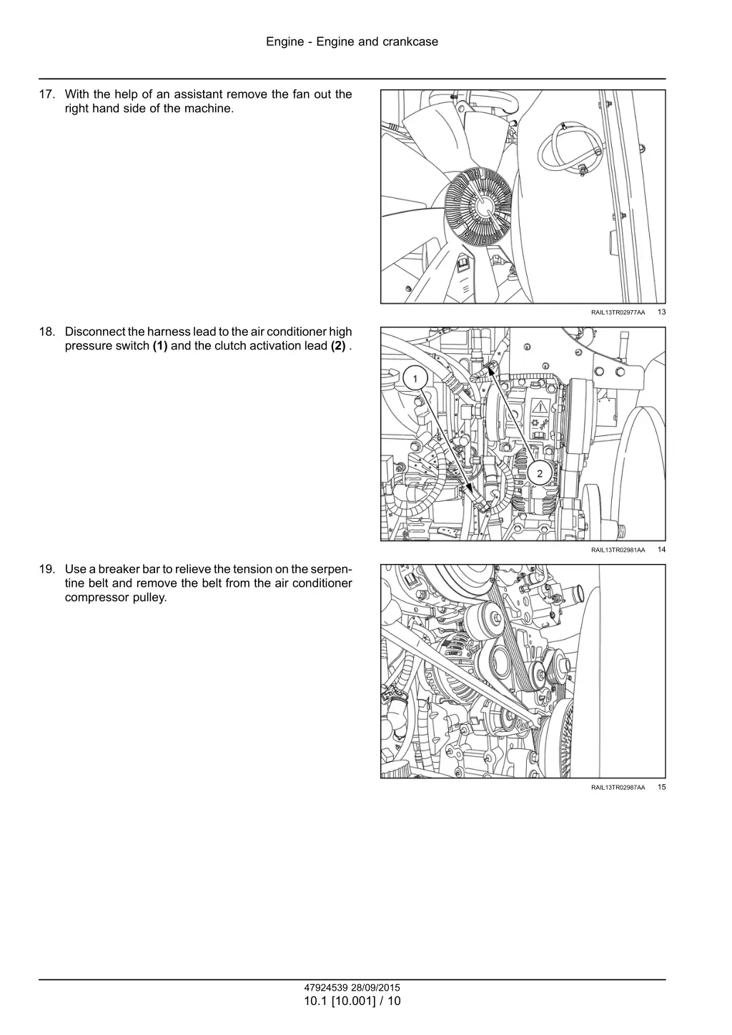 engine engine and crankcase 7