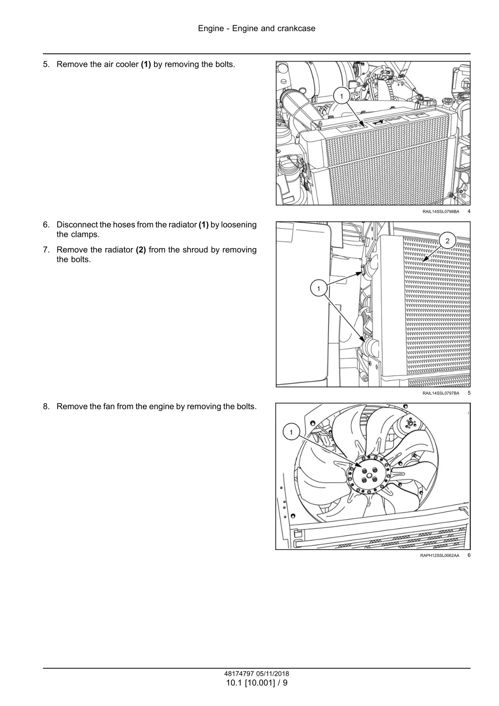 engine engine and crankcase 6