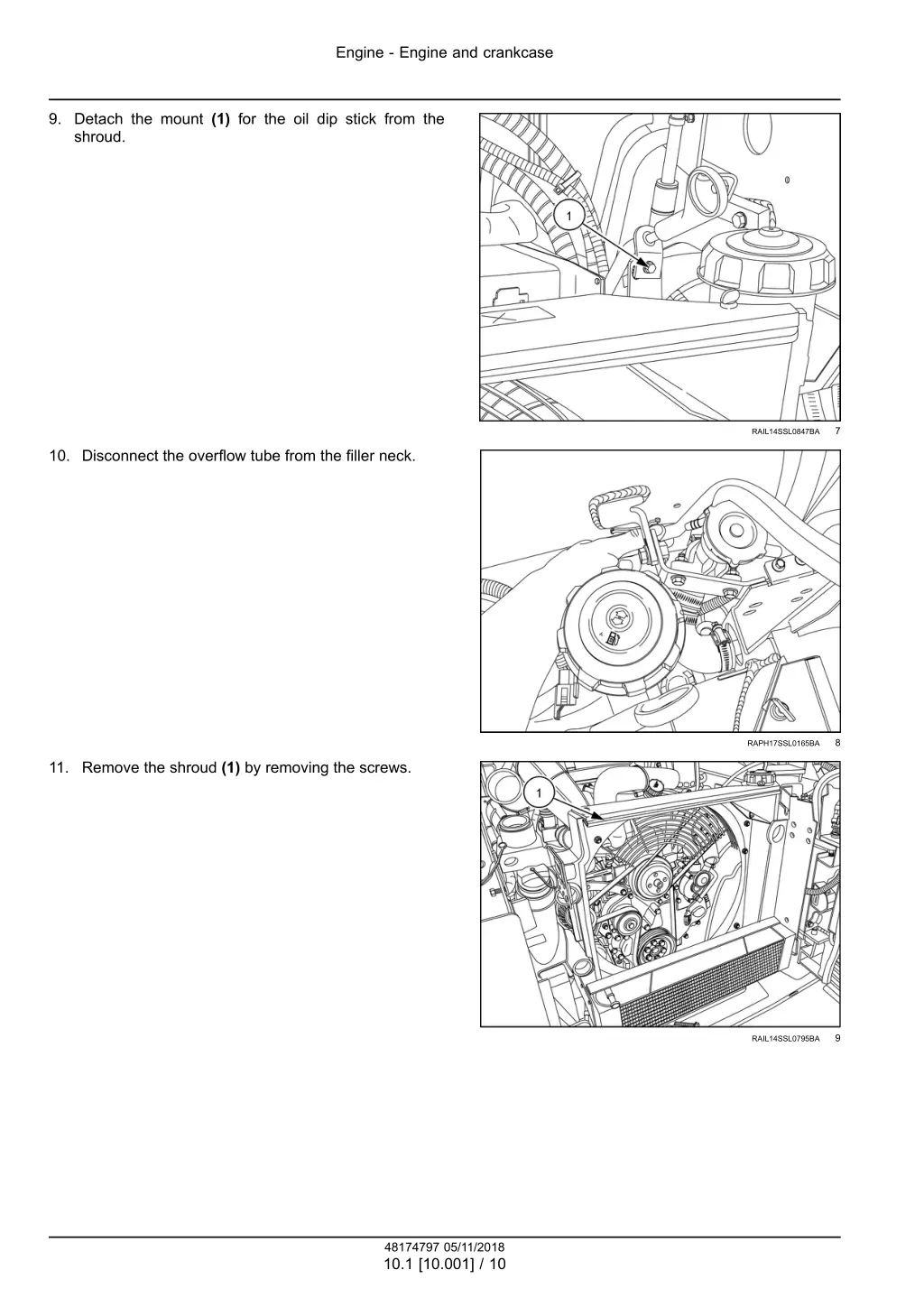 engine engine and crankcase 7