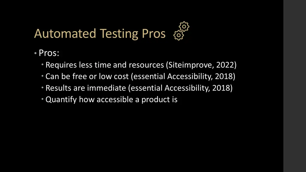 automated testing pros