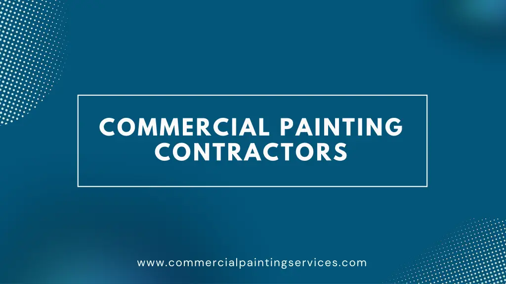 commercial painting contractors