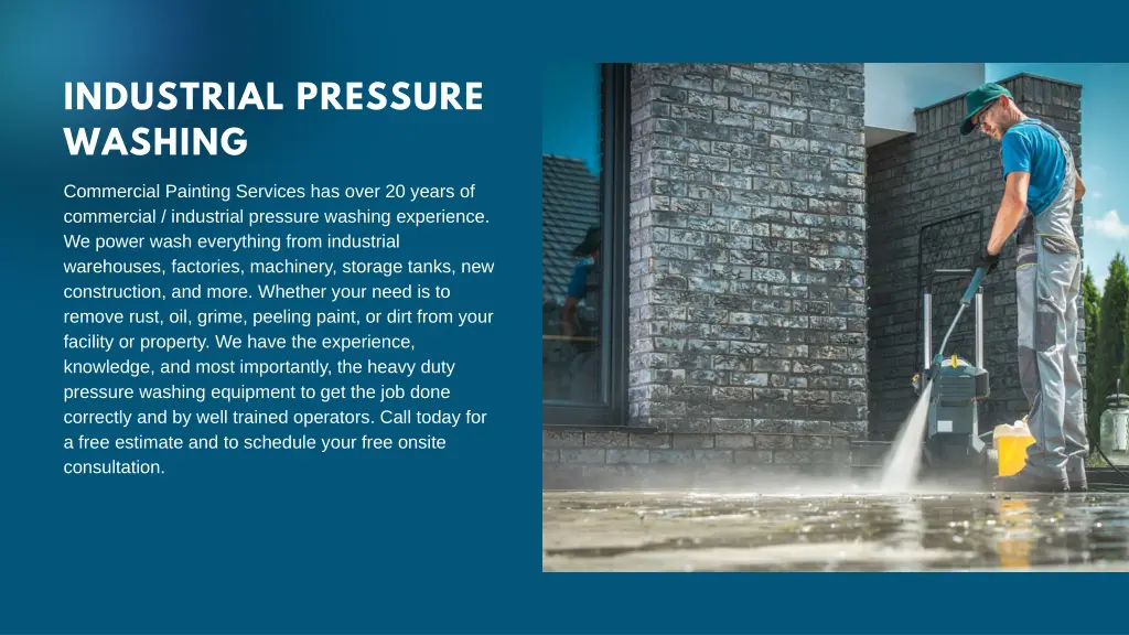 industrial pressure washing