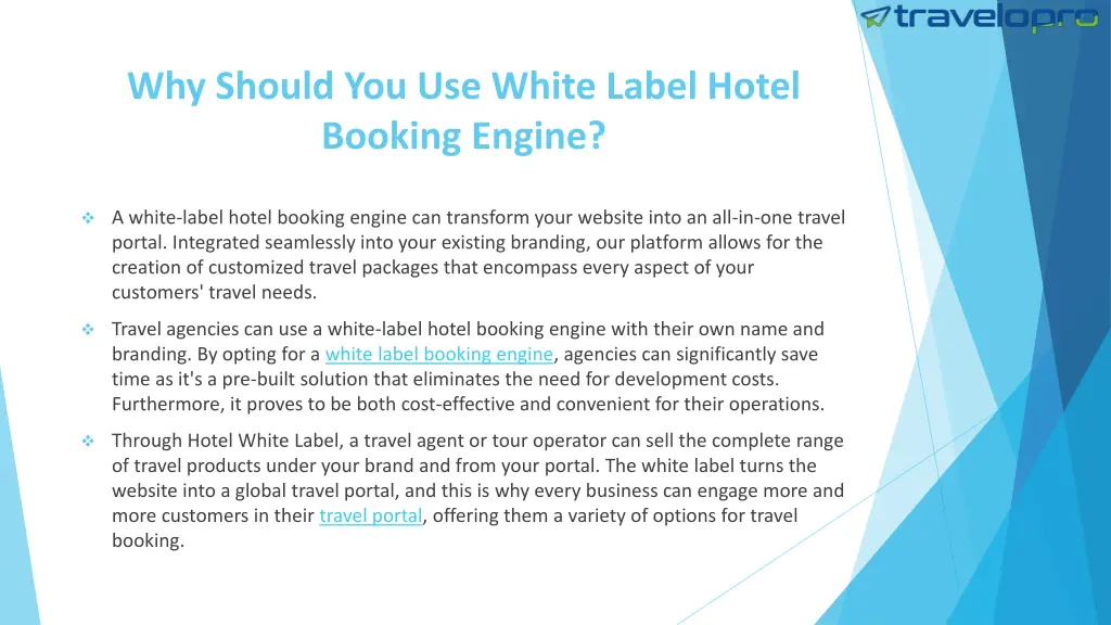 why should you use white label hotel booking