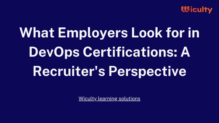 what employers look for in devops certifications