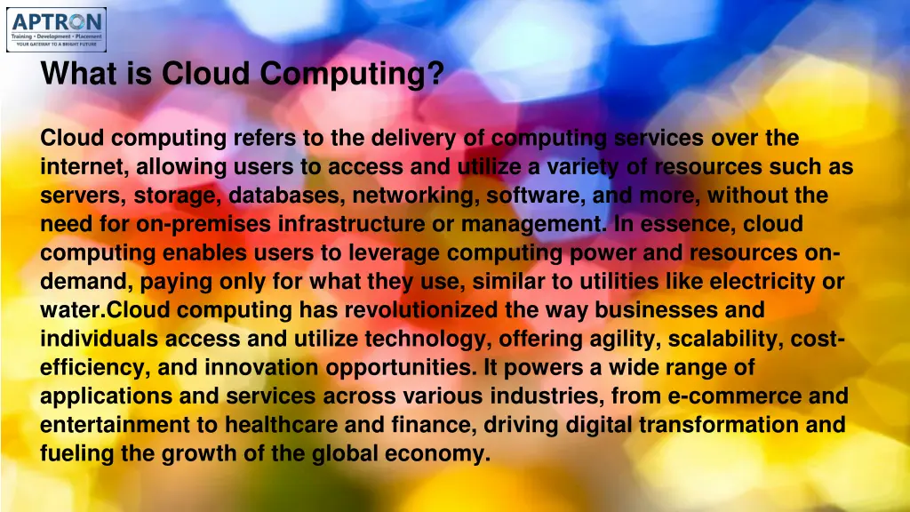 what is cloud computing