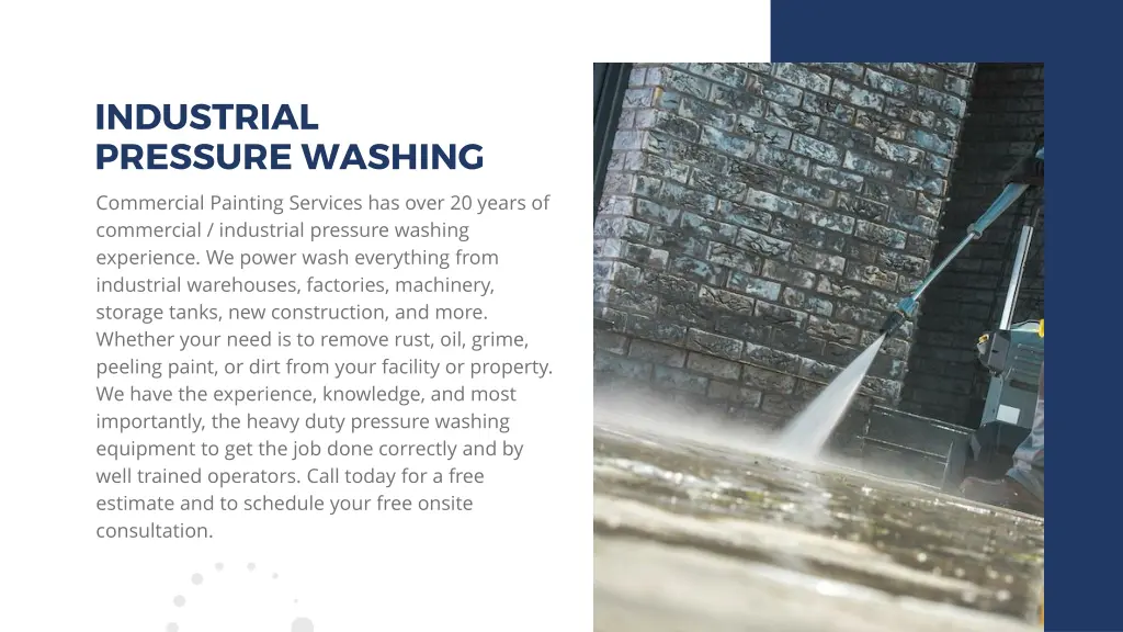 industrial pressure washing