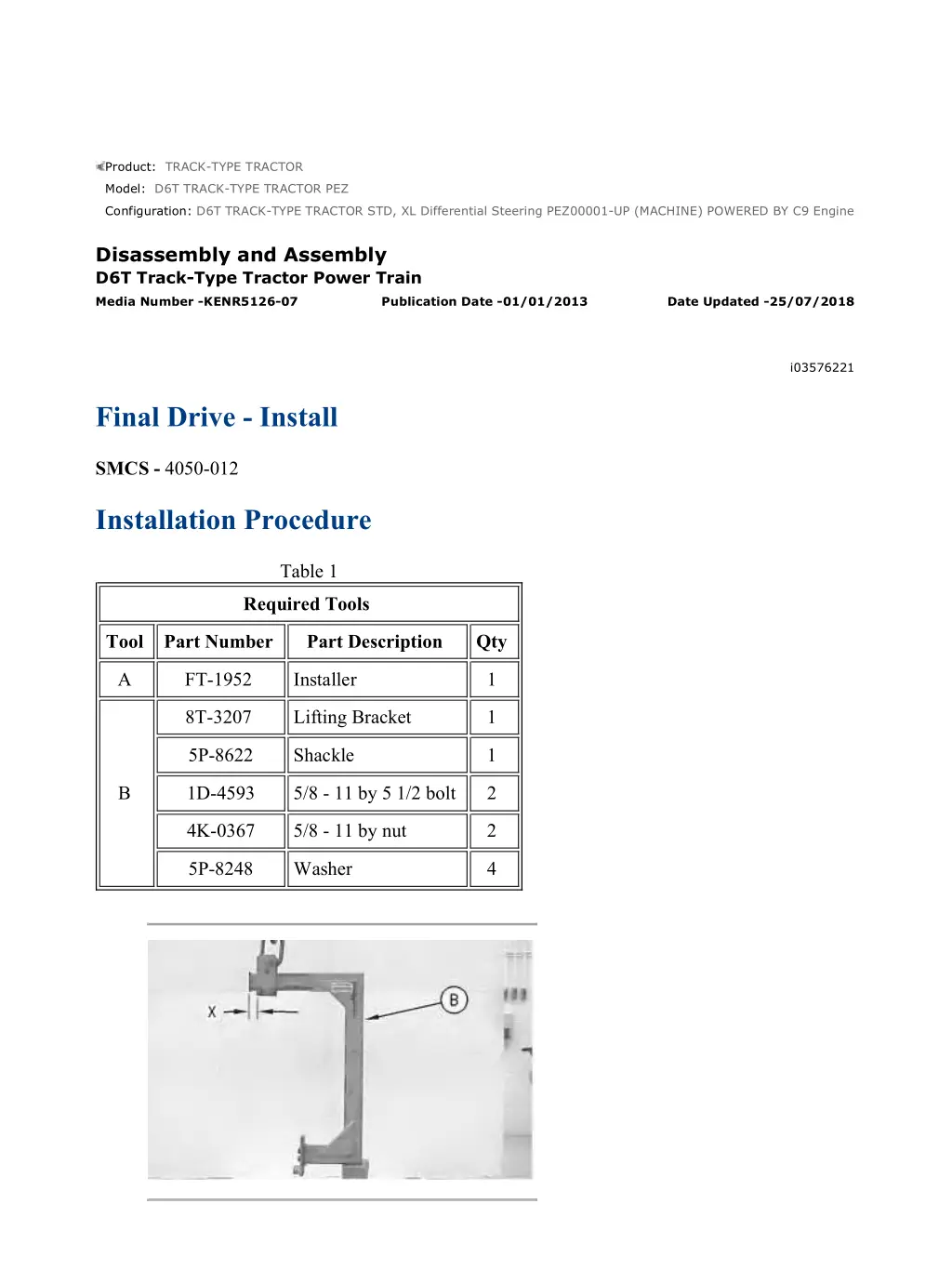 d6t track type tractor std xl differential 7