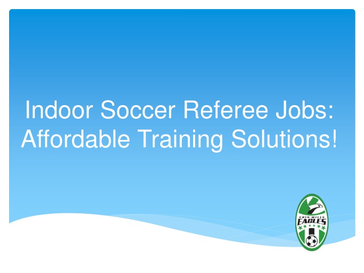 indoor soccer referee jobs affordable training