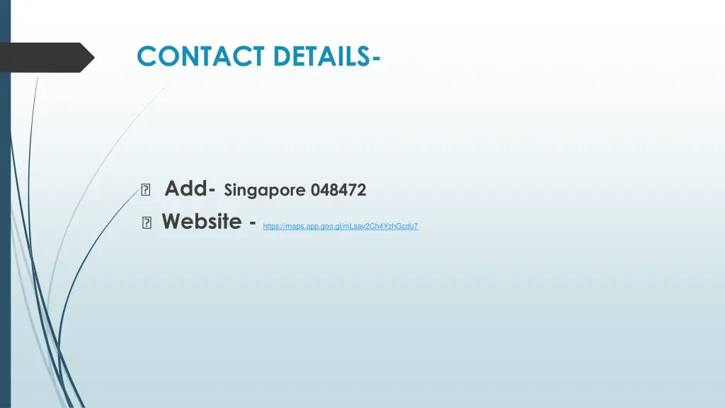 contact details