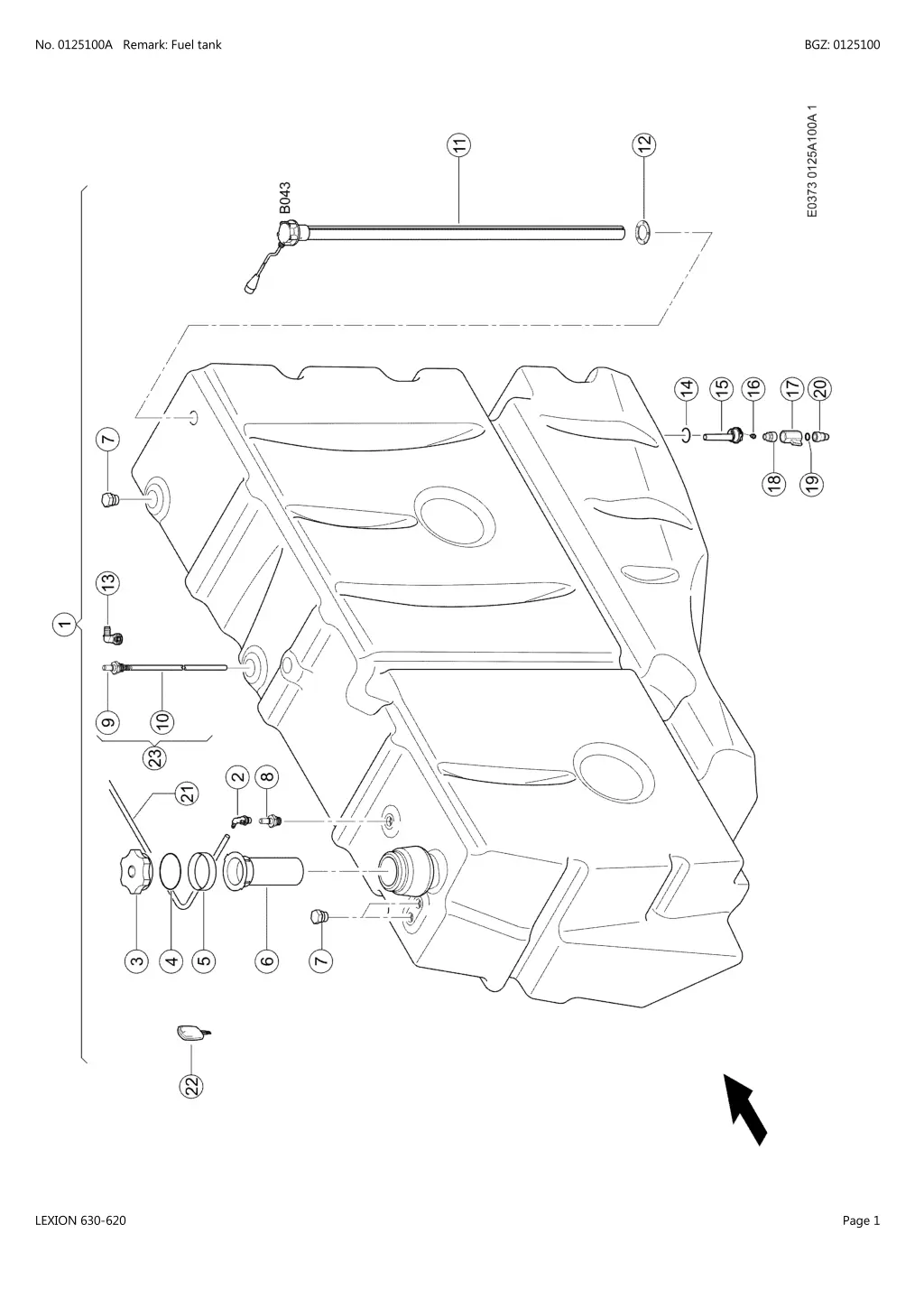 no 0125100a remark fuel tank