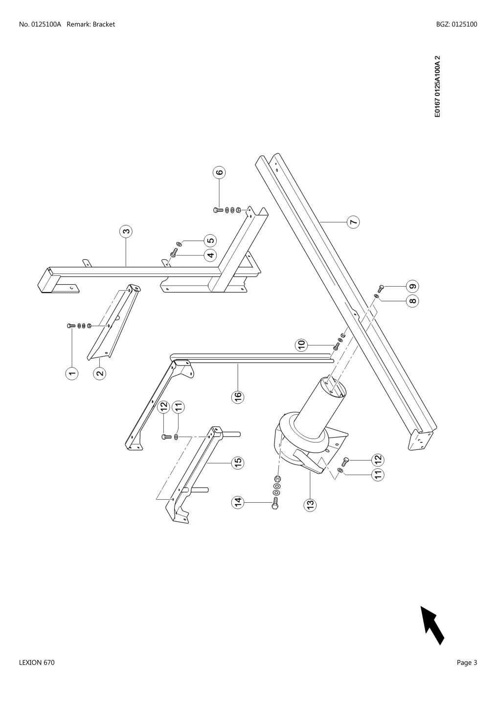 no 0125100a remark bracket