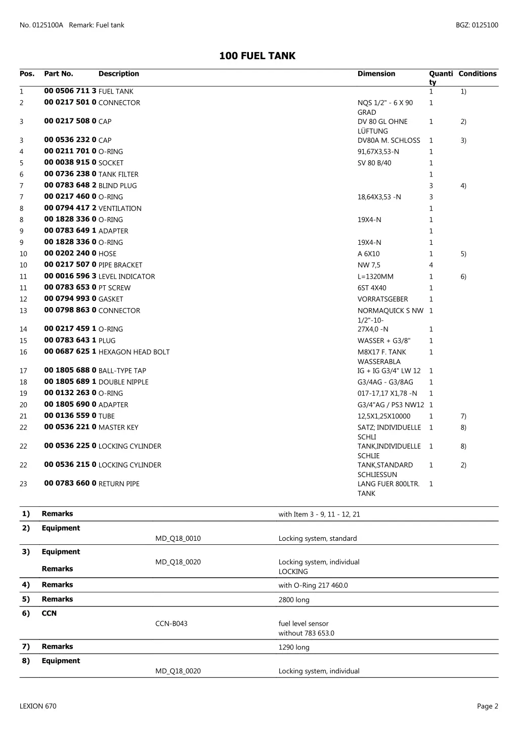 no 0125100a remark fuel tank 1