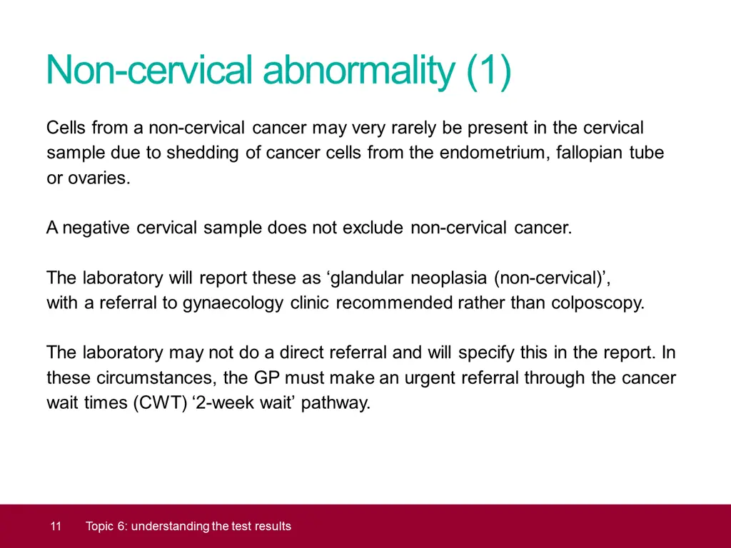 non cervical abnormality 1