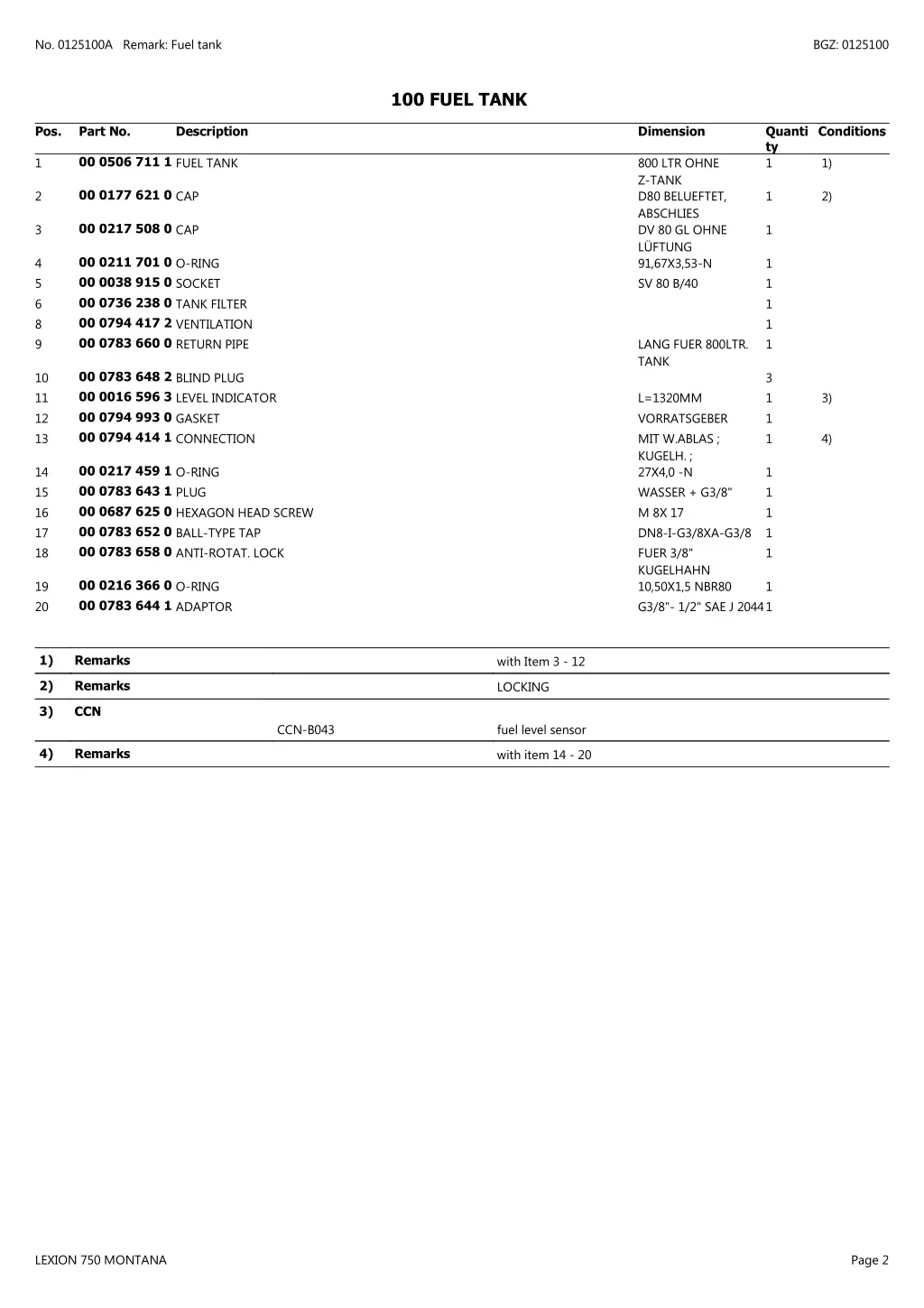 no 0125100a remark fuel tank 1