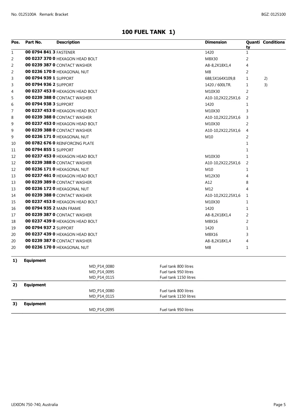 no 0125100a remark bracket 1