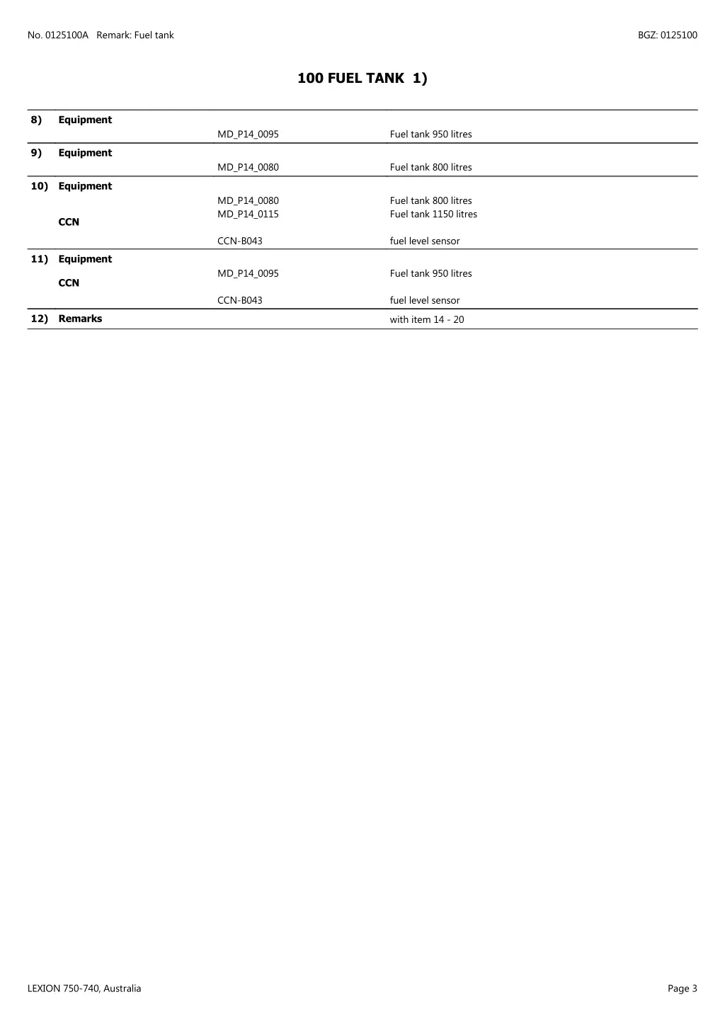 no 0125100a remark fuel tank 2