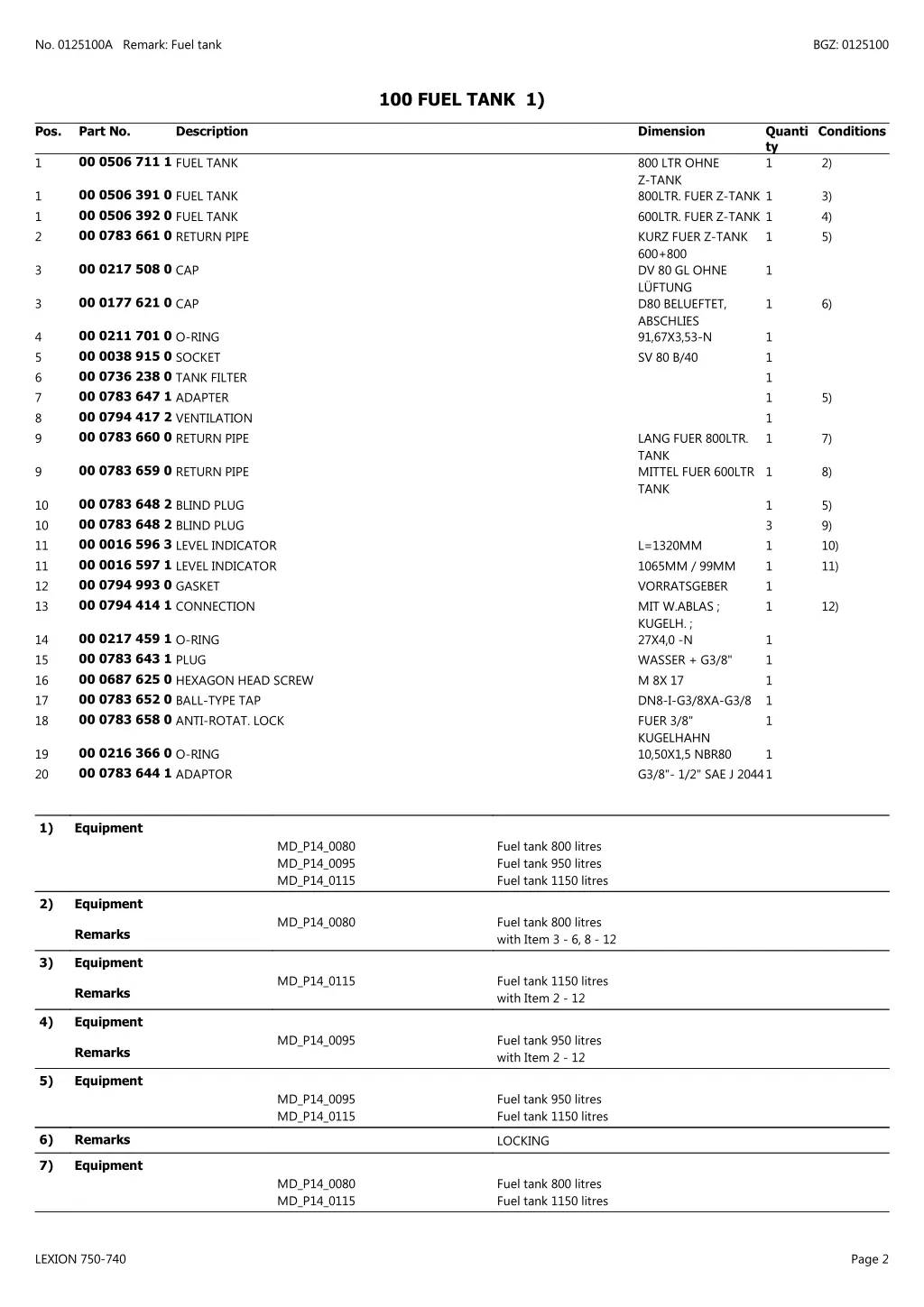 no 0125100a remark fuel tank 1