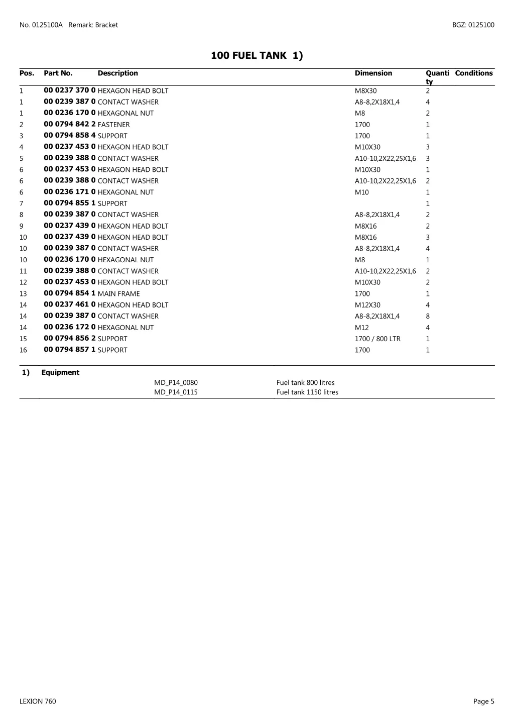 no 0125100a remark bracket 1