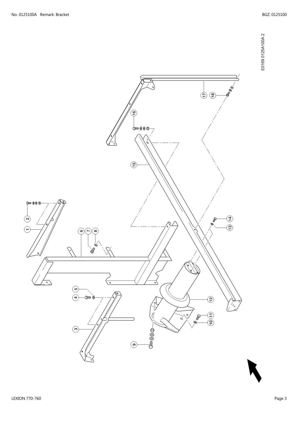 no 0125100a remark bracket