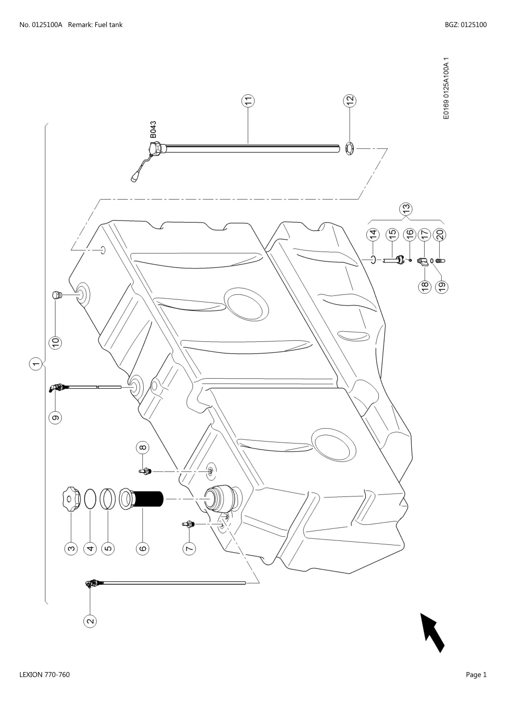 no 0125100a remark fuel tank