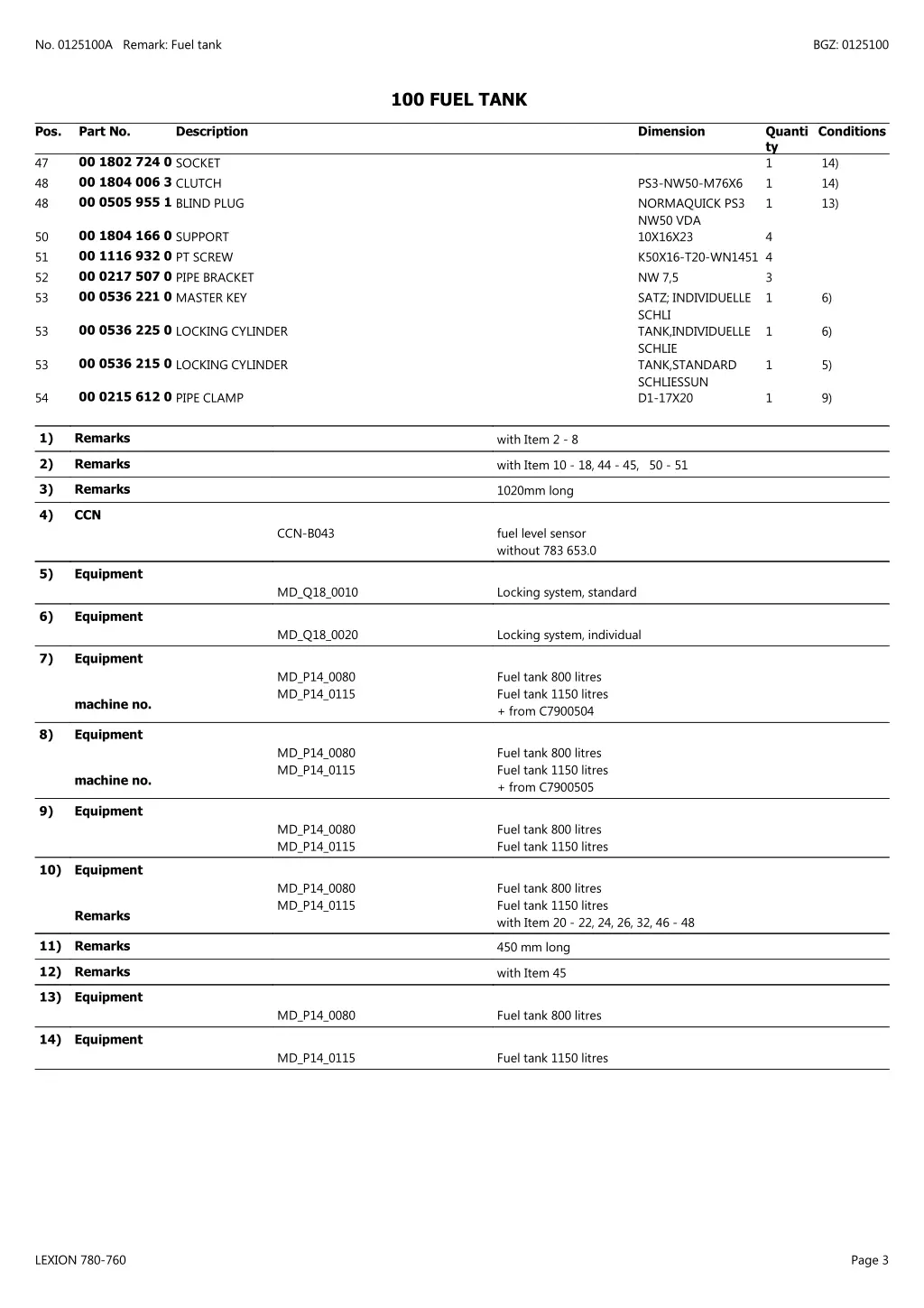 no 0125100a remark fuel tank 2