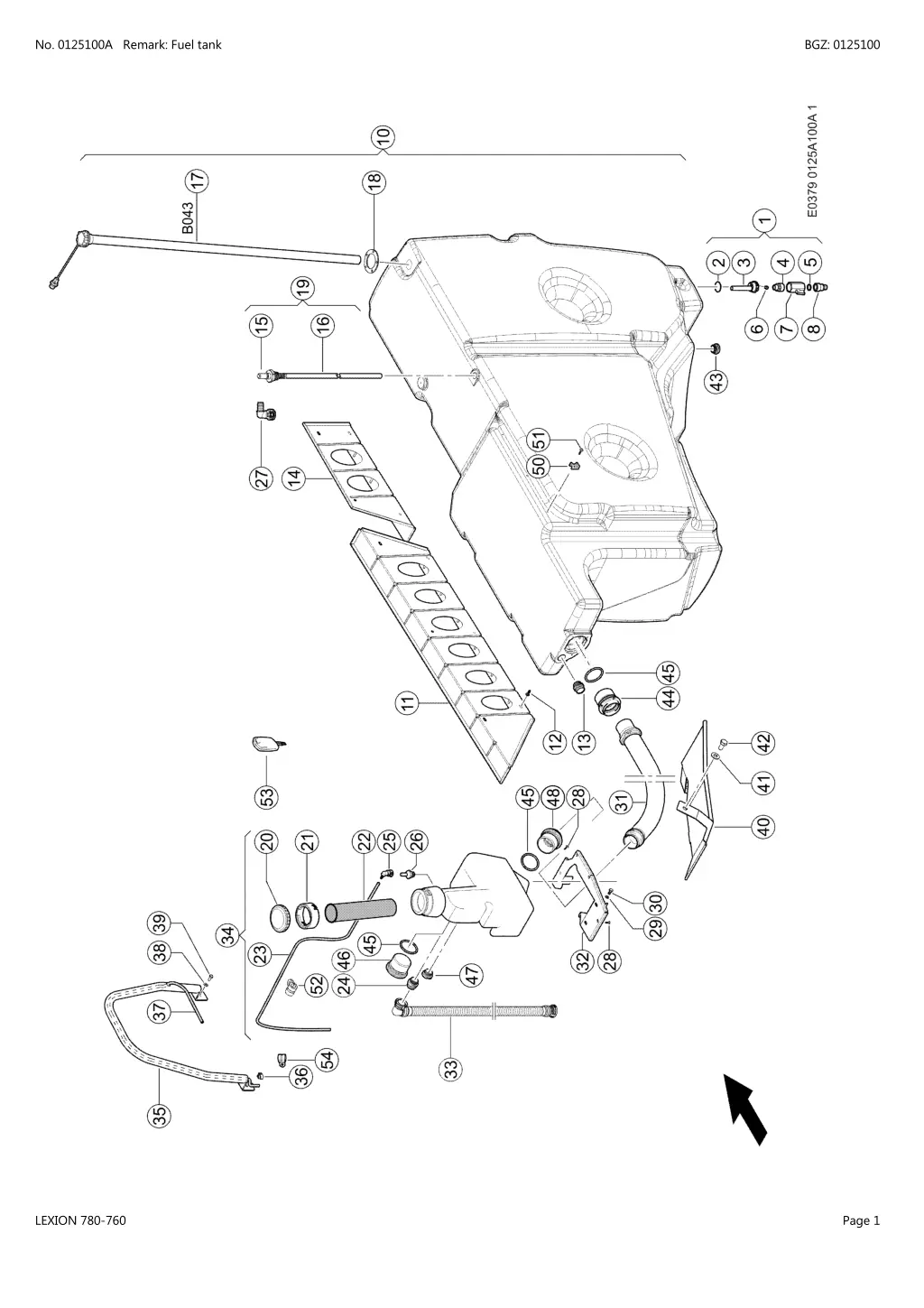 no 0125100a remark fuel tank