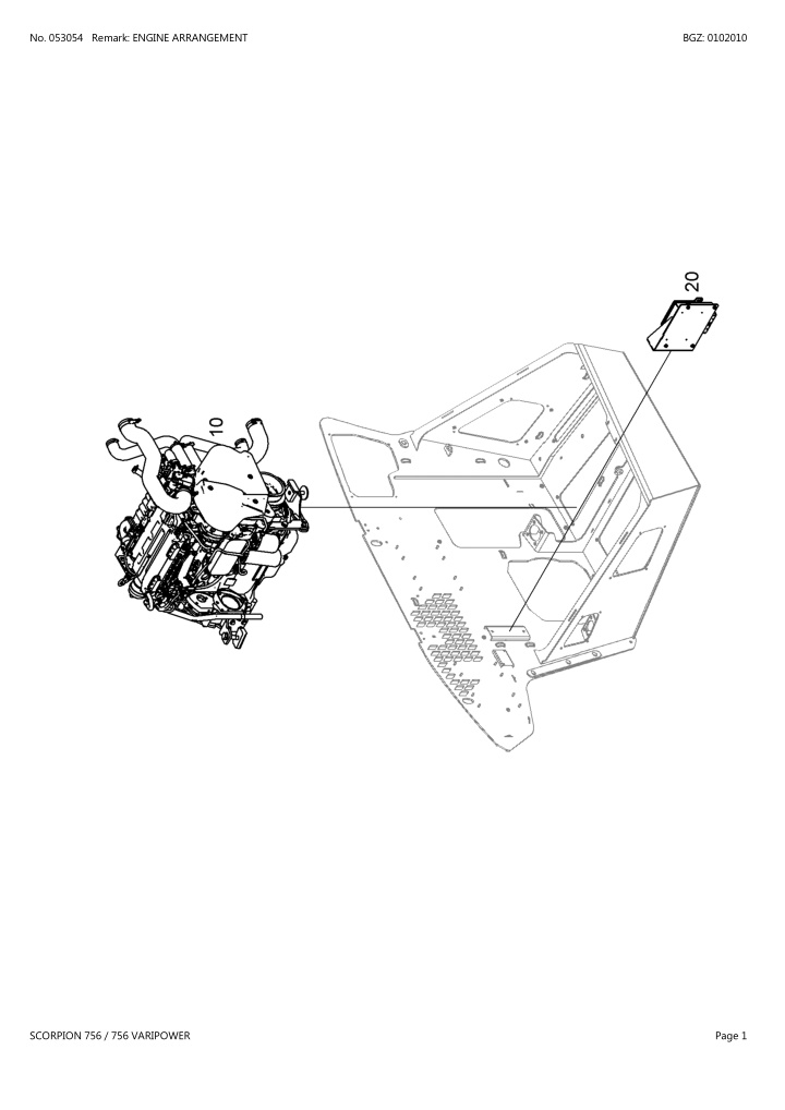 no 053054 remark engine arrangement