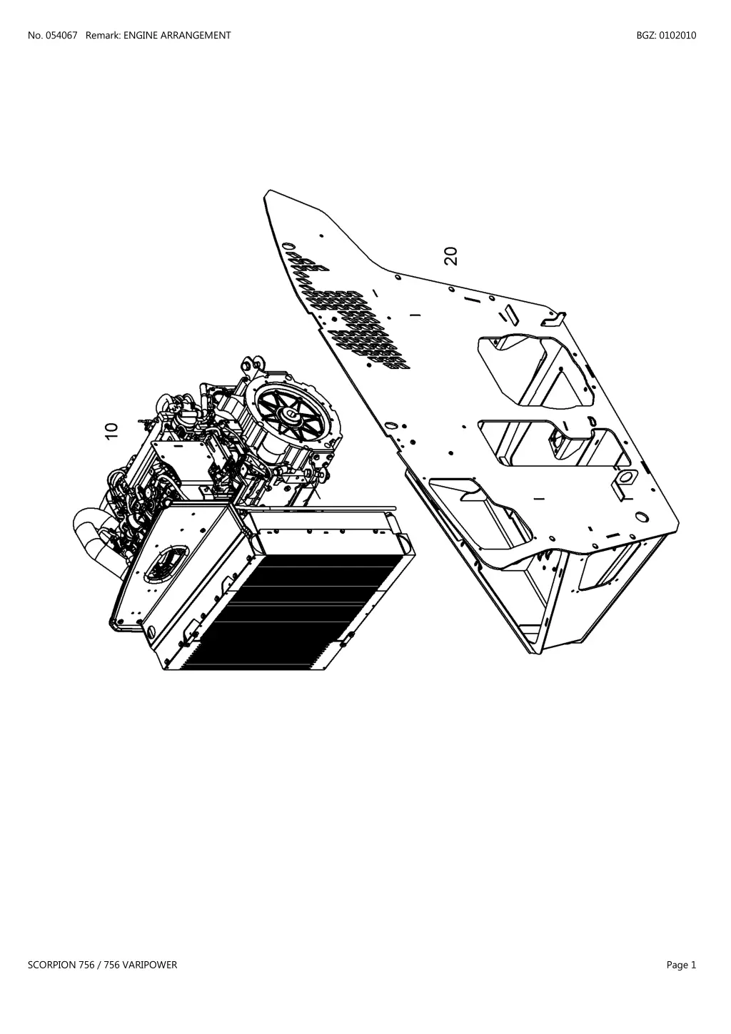 no 054067 remark engine arrangement