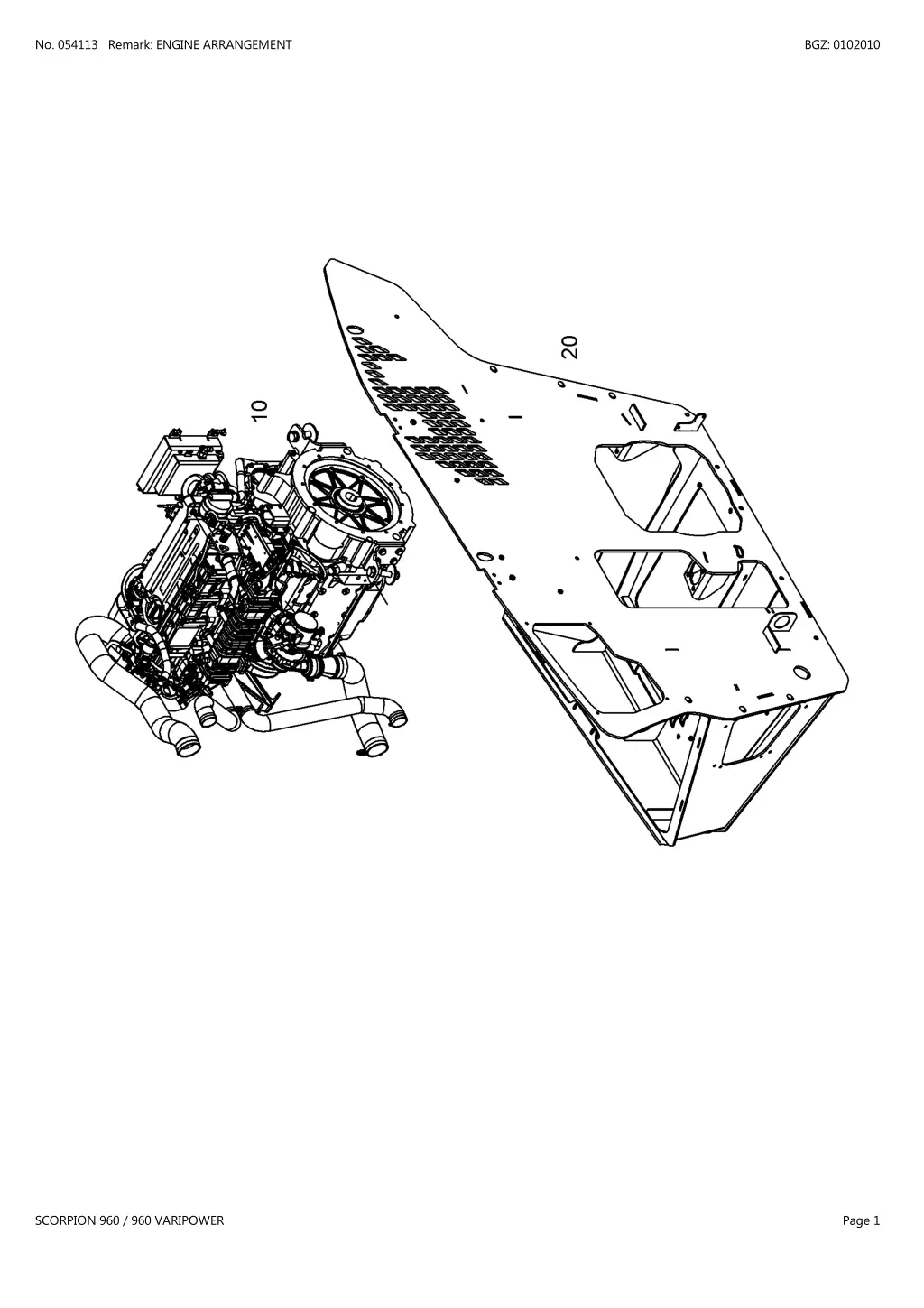 no 054113 remark engine arrangement