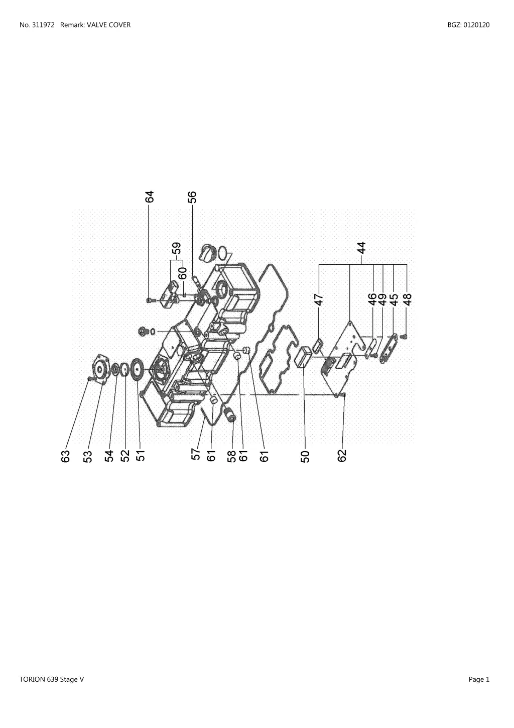 no 311972 remark valve cover