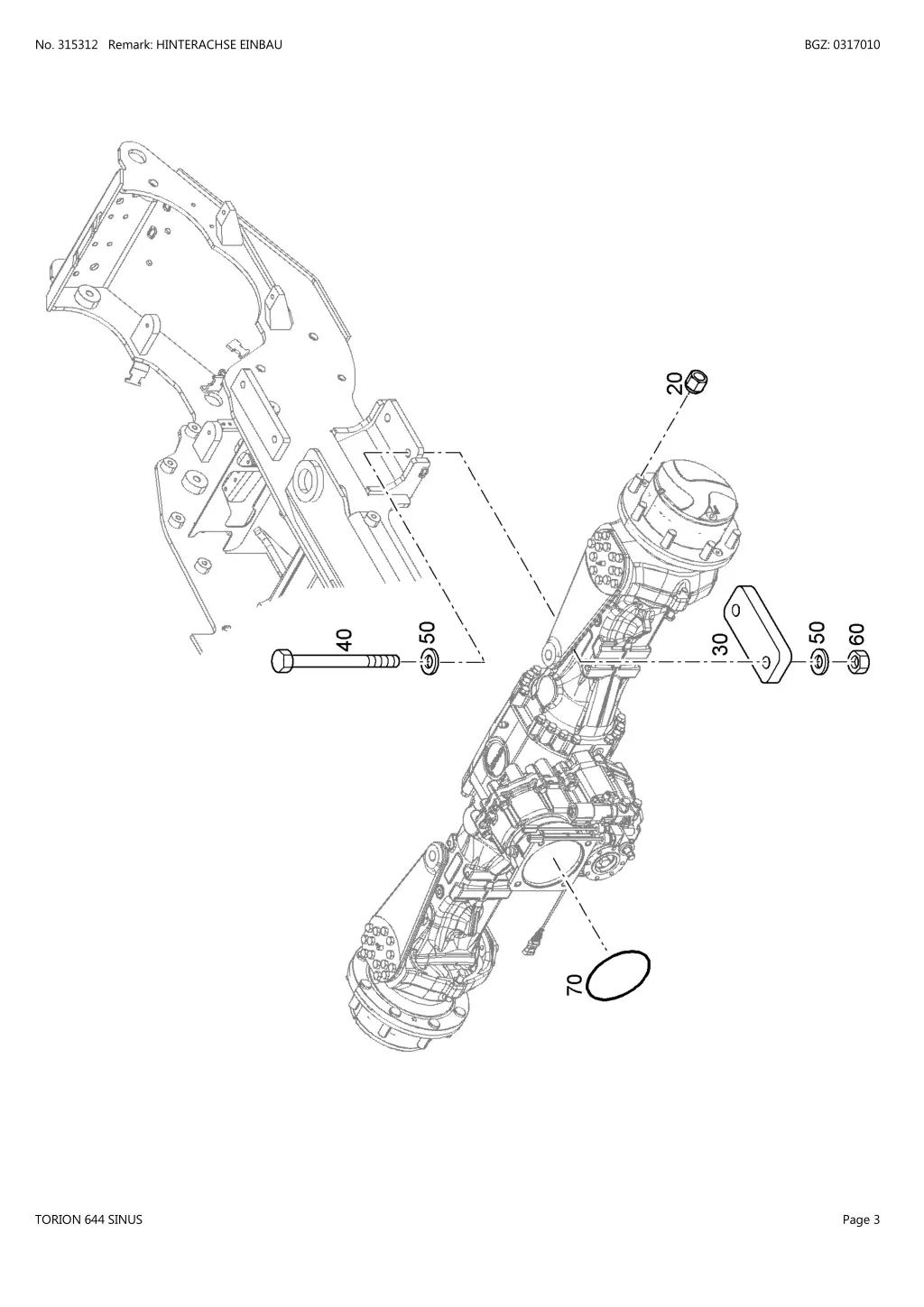 no 315312 remark hinterachse einbau