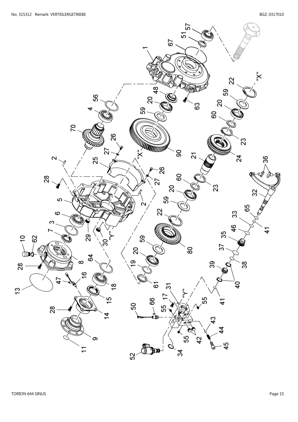 no 315312 remark verteilergetriebe