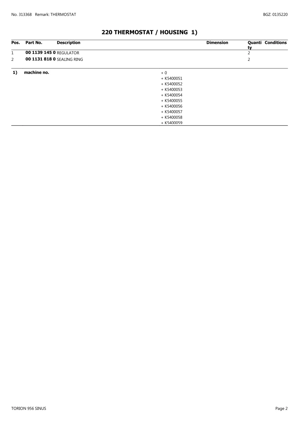 no 313368 remark thermostat 1