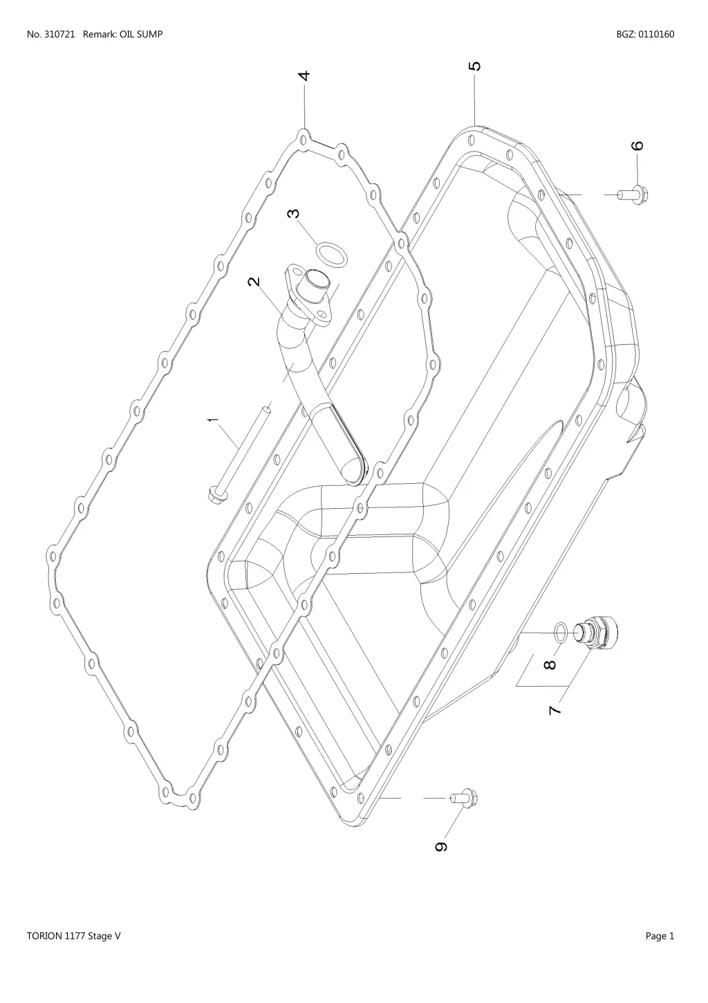 no 310721 remark oil sump