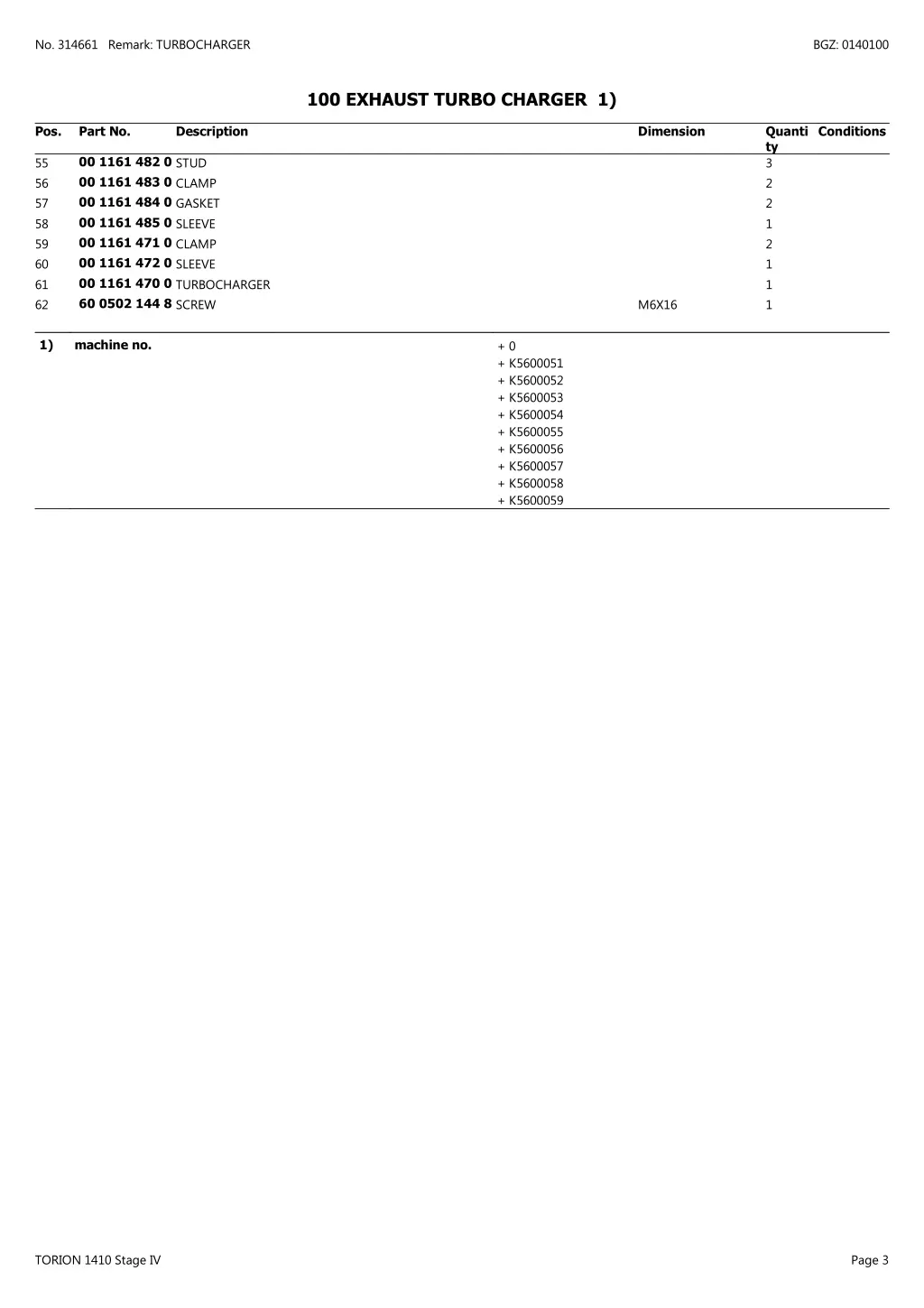 no 314661 remark turbocharger 2