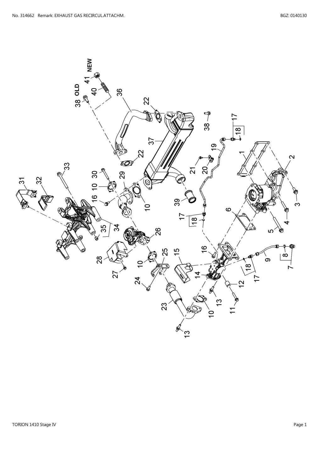 no 314662 remark exhaust gas recircul attachm