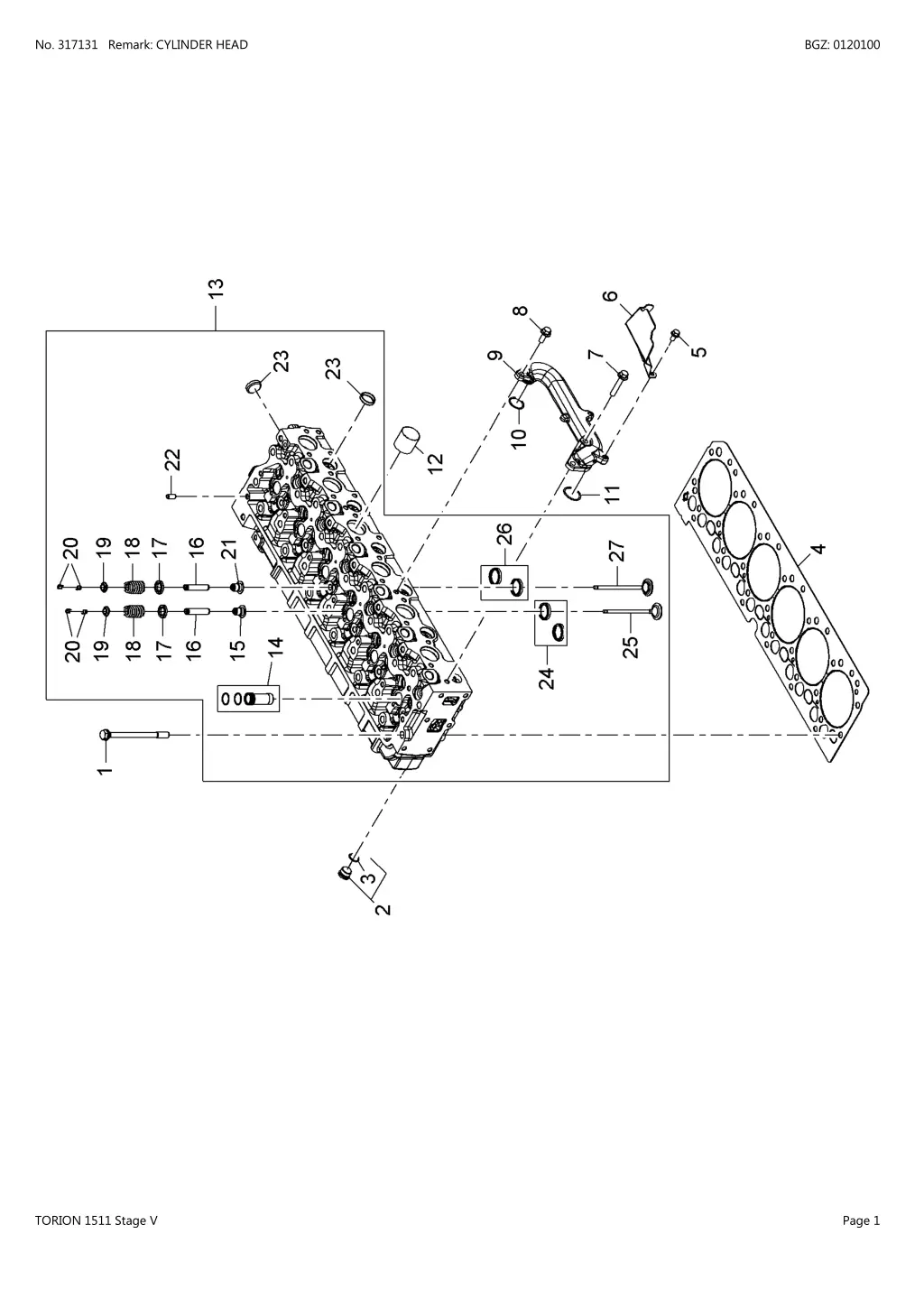 no 317131 remark cylinder head