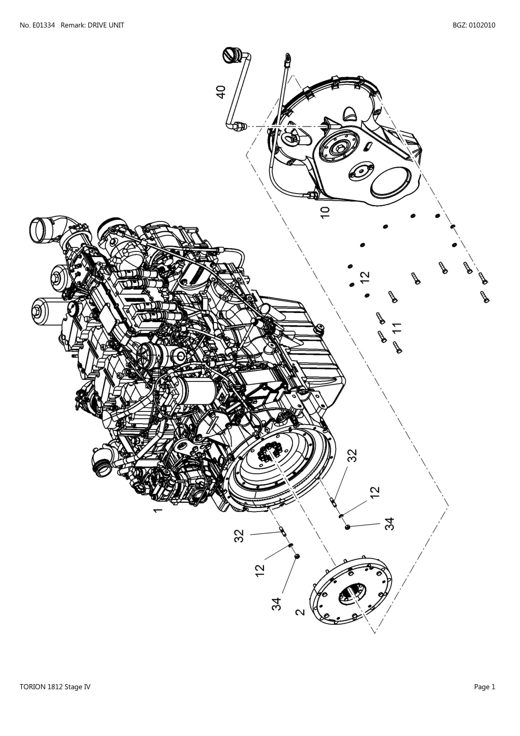 no e01334 remark drive unit