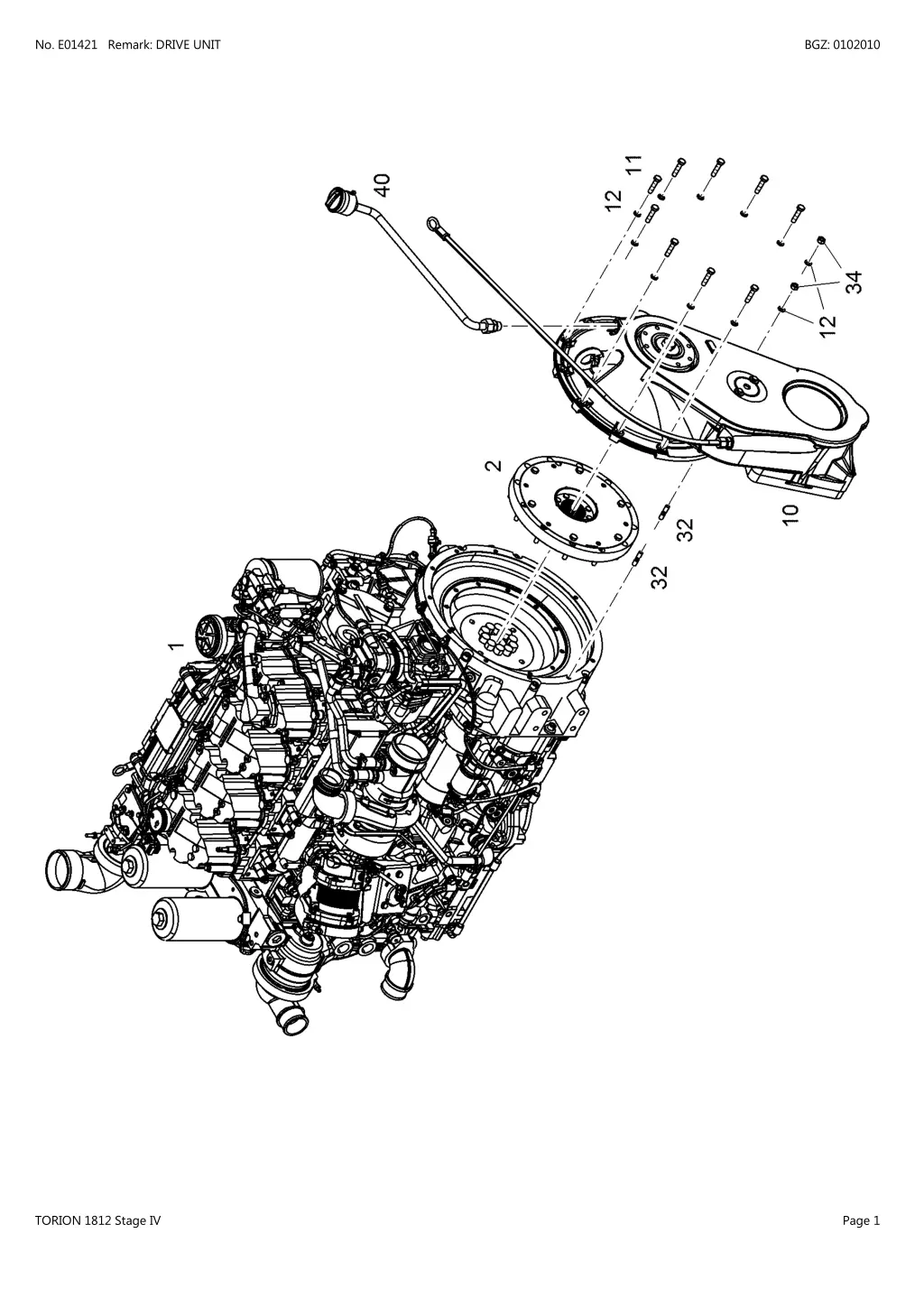 no e01421 remark drive unit