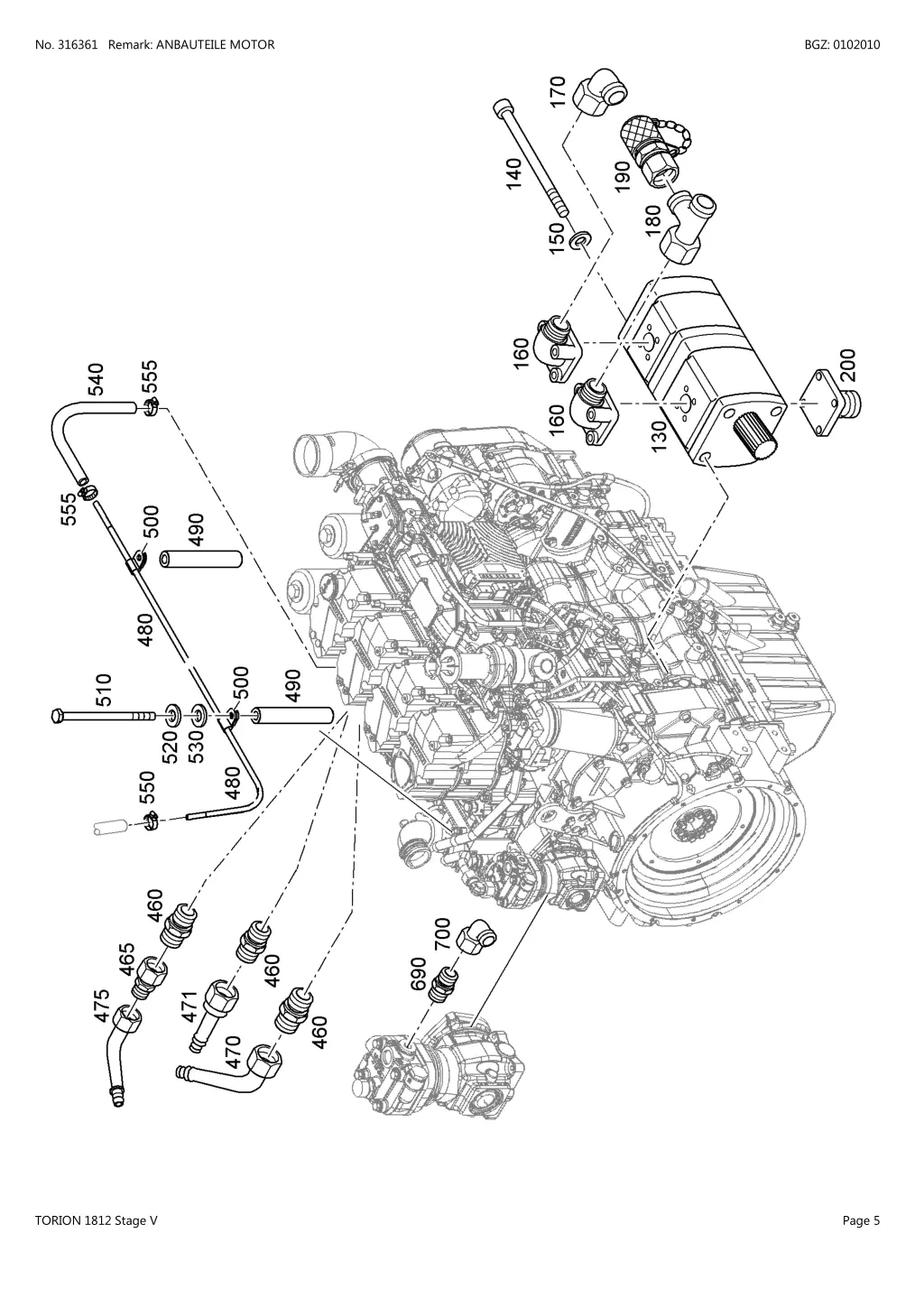 no 316361 remark anbauteile motor 2